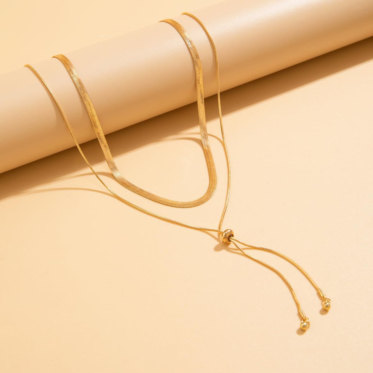 Chunky Gold Choker Necklace for Women,Trendy Silver Statement Necklace Long Snake Chain Drop Necklace,Charm Prom Body Jewelry Accessories Gifts: Gold3