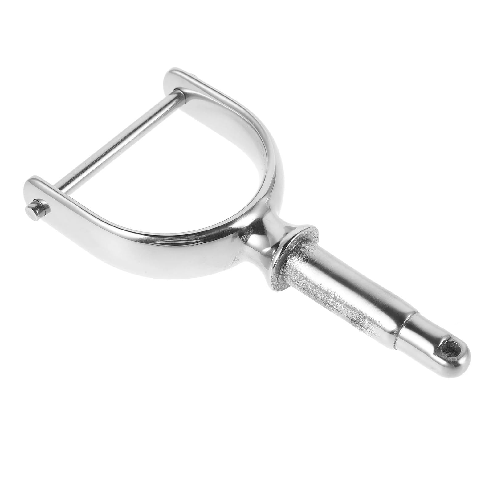 Abrazadera de acero inoxidable plateada y soporte de remo para canoas 7