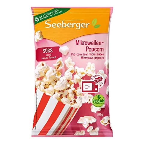 Seeberger Mikrowellen-Popcorn süß mit Sonnenblumenöl 24x90g Cover