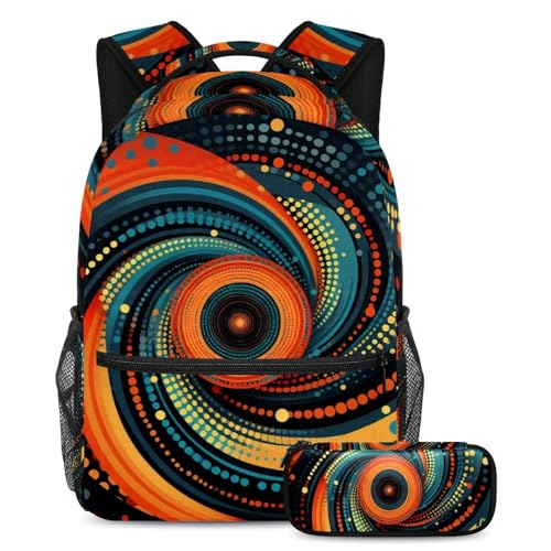 Sac d'école grande capacité avec trousse, port confortable pour ados