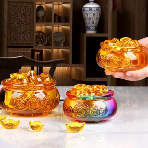 Cuenco dinero de cristal para centro de mesa de primavera en comedor 5