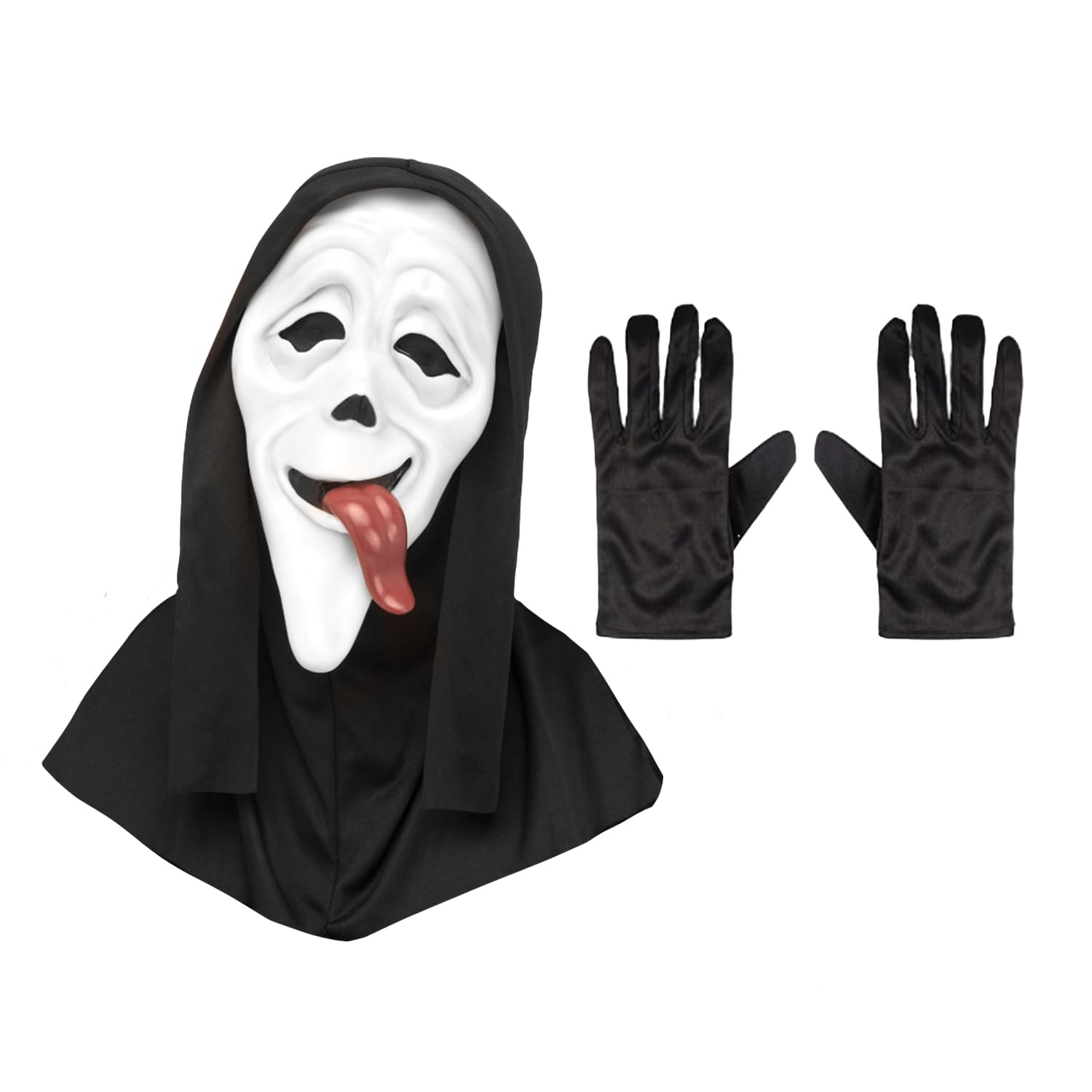 My Illusions Officially Licensed Scary Movie Masks + Gloves Halloween Horror Fancy Dress Adults Costume Accessories (Waass-Up)