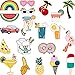 Produktbild 20 Stücke Nette Emaille Anstecknadel Set Karikatur Brosche Abzeichen Brosche Pins für Kleidung Taschen Jacken Zubehör DIY Handwerk (Stil Set 1)