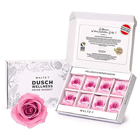 Set de Bombas de Ducha de Rosas con Aceites Esenciales Naturales para Bienestar, Aromaterapia Vegana para el Baño Cover