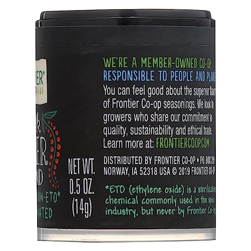 Frontier Ground Black Pepper, 0.5 Oz #TOP5