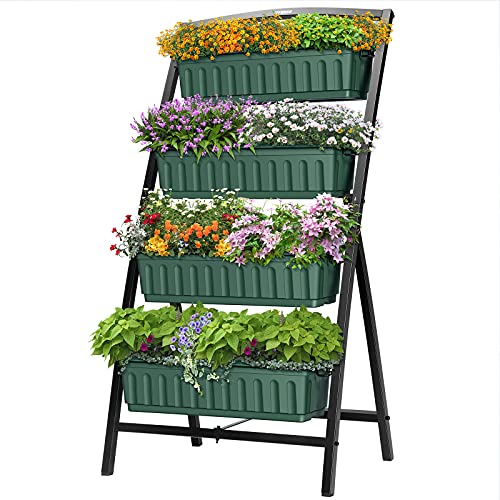 Raised Vertical Garden Freestanding Planter