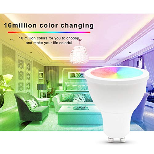 Andoer GLEDOPTO AC100-240V 5W RGB + White & Warm White Intelligent Bulb (versão Zigbee) GU10 Base So