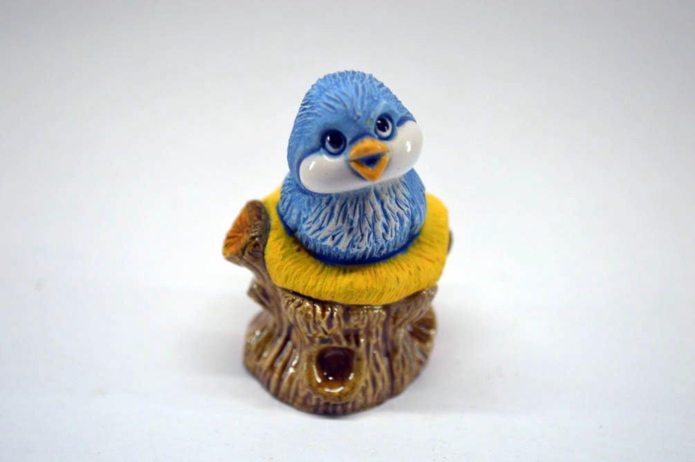 Rinconada 2017 Collection Small Blue Bird Tweeting, 2.2''H, AR804A