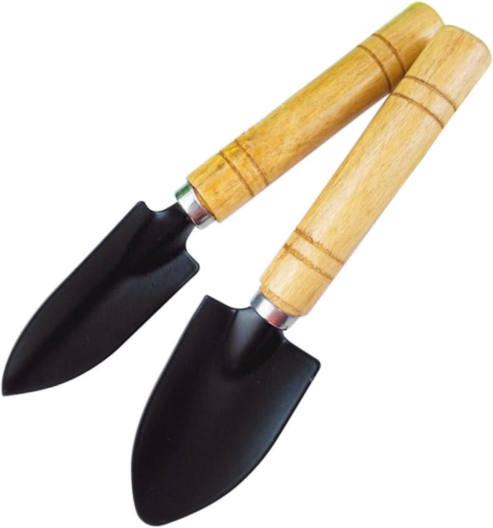 SUPVOX Portable 6pc Gardening Tool Set Kit Mini Shovel Trowel Rake for Home Outdoor Use