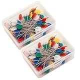 2 boxes Flower Head Pins(200PCS) Sewing Dressmaking Wedding Quilting Patchwork pins Sewing accessories