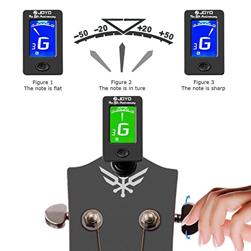 Brotou Guitar Tuner Clip On With Guitar Capo For Guitar, Bass, Violin, Ukulele, Digital Electronic Tuner Acoustic Guitar Accessories With Lcd Display #TOP3