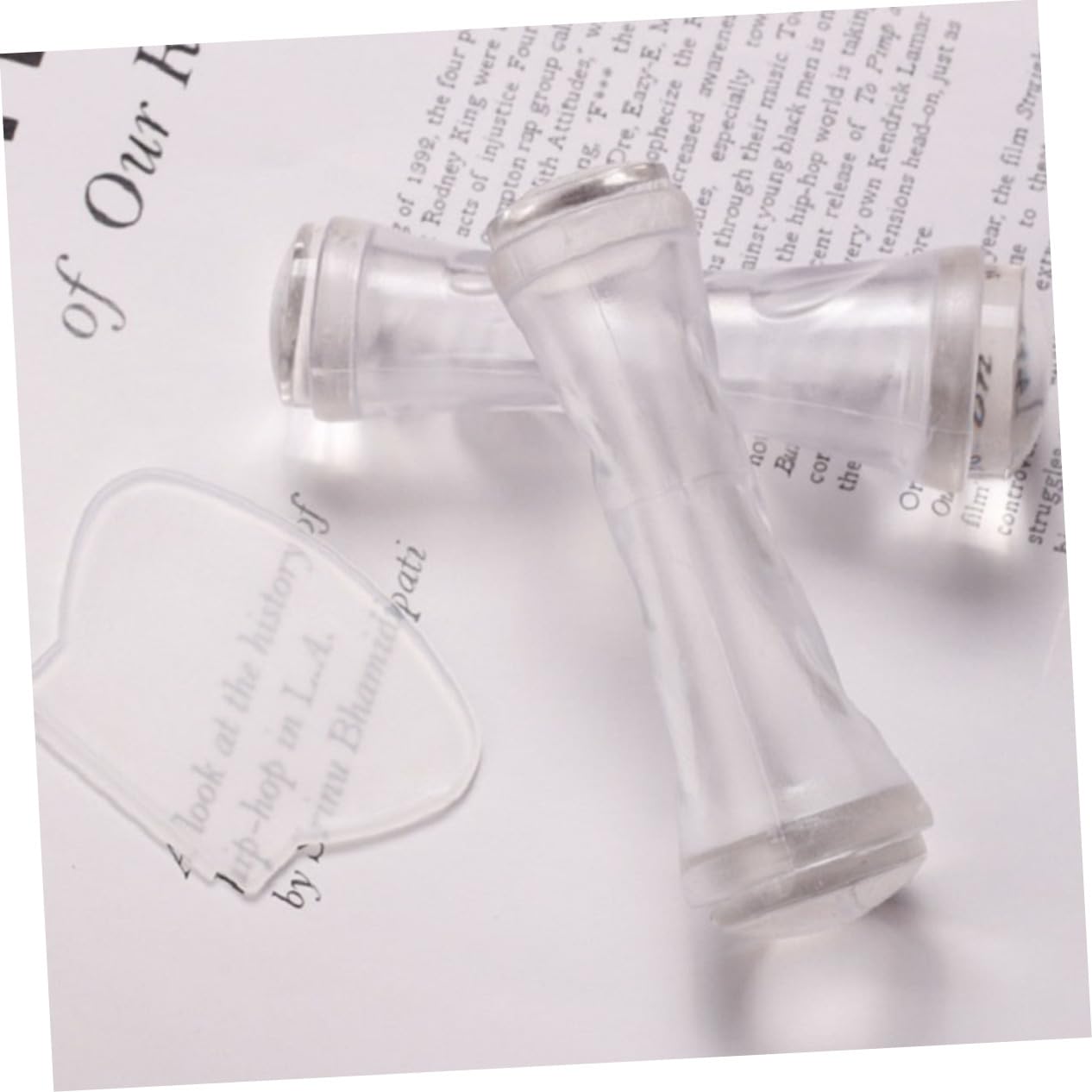 minkissy 10pezzi Timbri Per Unghie Strumenti Per Nail Art Regolabili Per Manicure Fai Te Compatti e Facili Da Usare Per Casa e Salone Di Bellezza