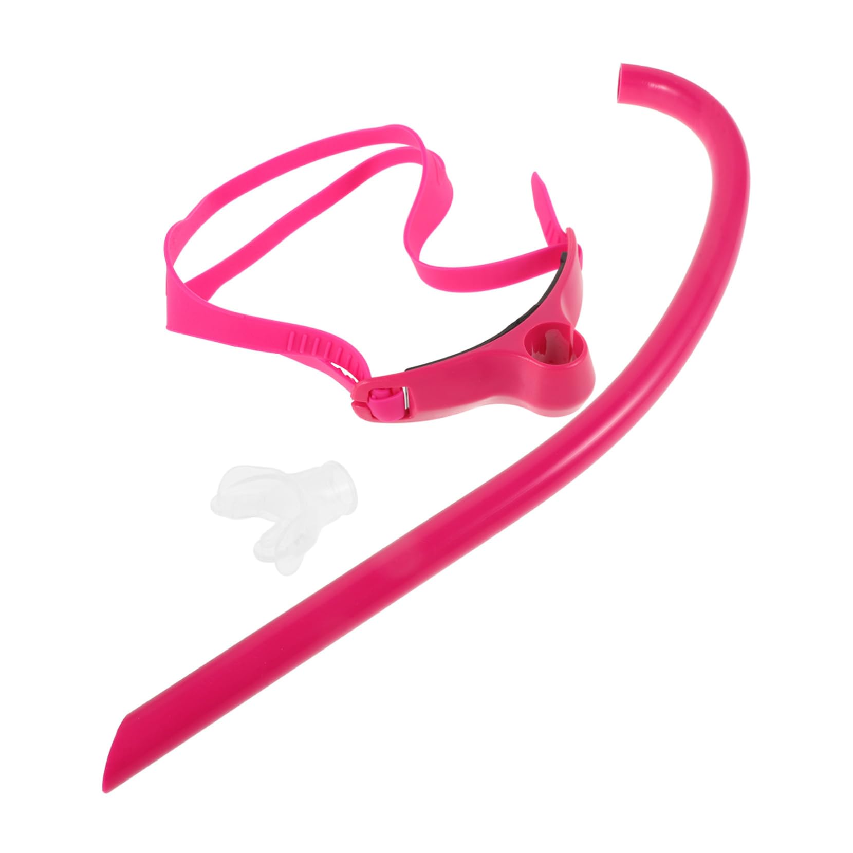 KOMBIUDA Beginner Lap Swimming Snorkel for Training Front-Mounted Snorkel Adjustable Mouthpiece for Adult Swimmers