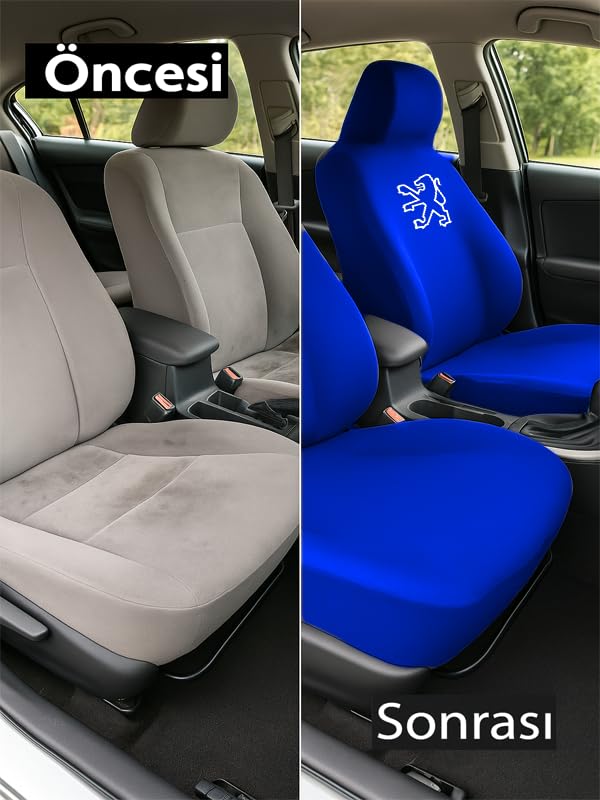 Peugeot 3008 ile uyumlu oto koltuk kilifi aracinizi korur surus keyfinizi yukari tasir Lacivert