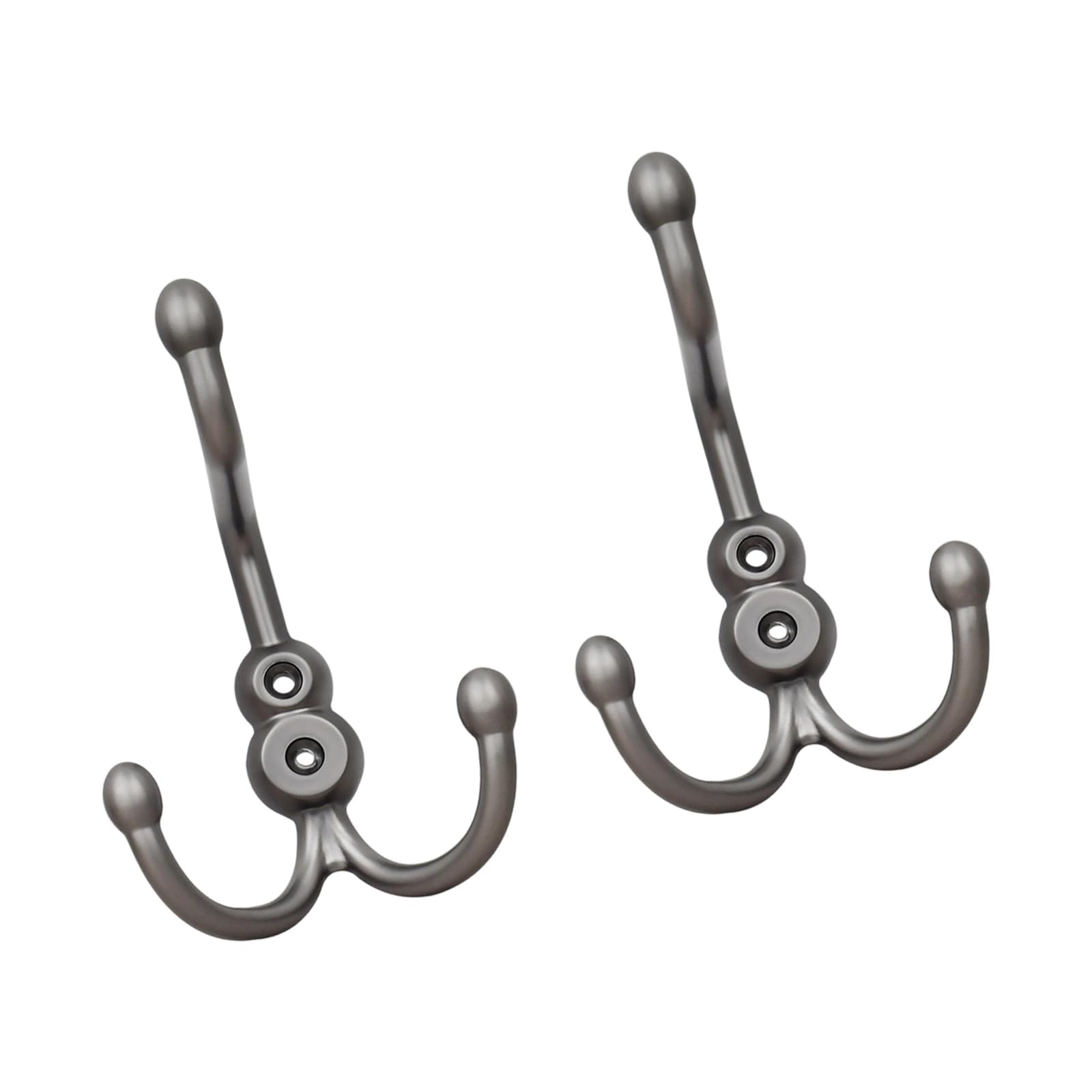 Kaeltsyn Gray Large Size Of 2 Sturdy Double Hooks For Wardrobe And Closet Zincs Alloy Clothes And Hats Hanger Storage Solution Hanging Hooks