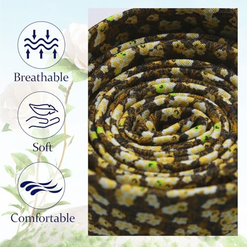 Image of Floral Ties Skinny Tie for Men, Cotton Mens Neckties for Weddings | 2.56'', floral, slim, soft and comfortable, men's neckties for casual, business, party, daily, dating