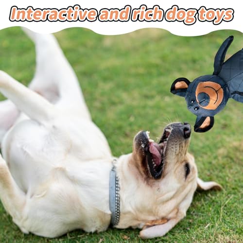 Healife Robust Bär hundespielzeug unzerstörbar für Aggressive kauer - Kauspielzeug Hund, Hundespielzeug große Hunde, Dog Toys - Unkaputtbar bär, Quietschendes bären hundespielzeug