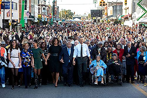 President Obama and First Family Edmund Pettus Bridge Civil Rights March 8x12 Silver Halide Photo Print President Obama and First Family Edmund Pettus Bridge Civil Rights March 8x12 Silver Halide Photo Print