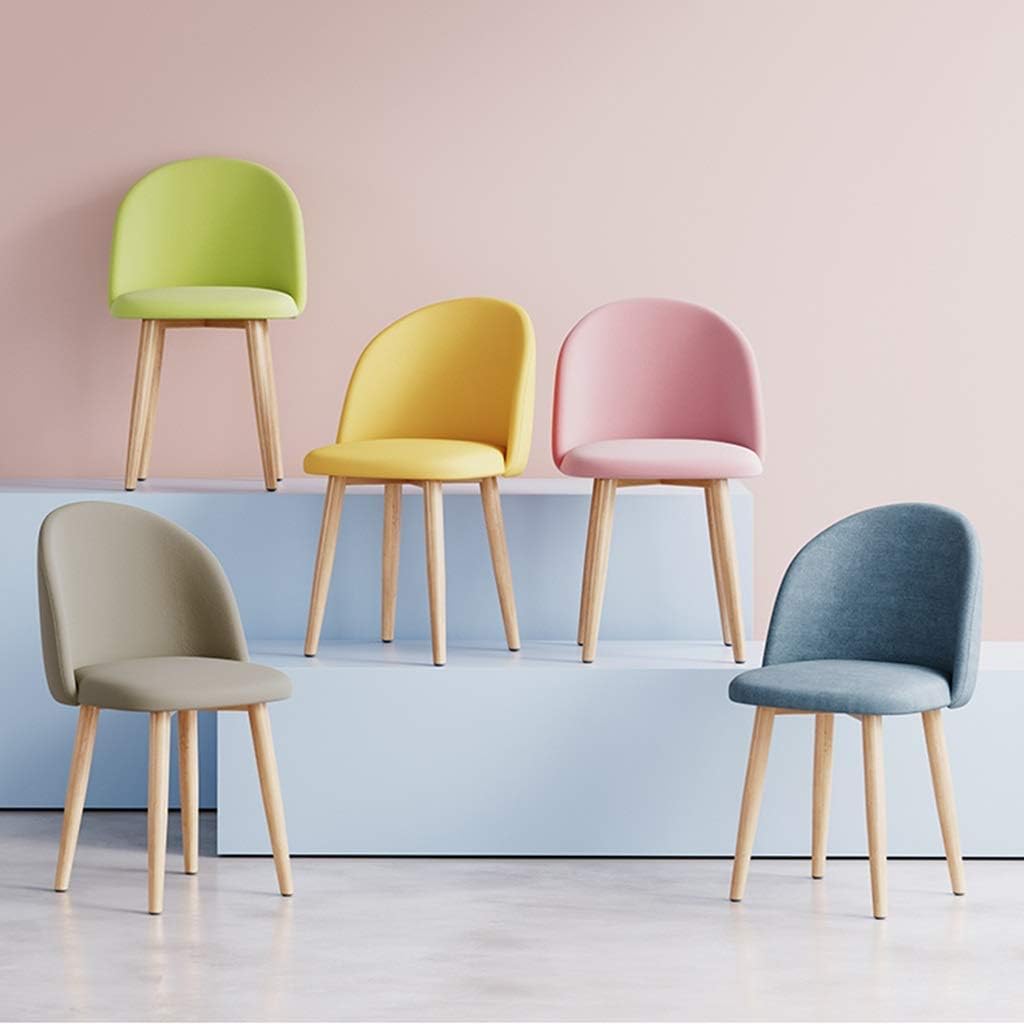 Chair Office Chair Makeup Chair Conference Chair Staff Chair Creative Restaurant Dining Chair Nordic Dining Chair Modern Lounge Chair(Color: Blue Size: 44 47 77CM)