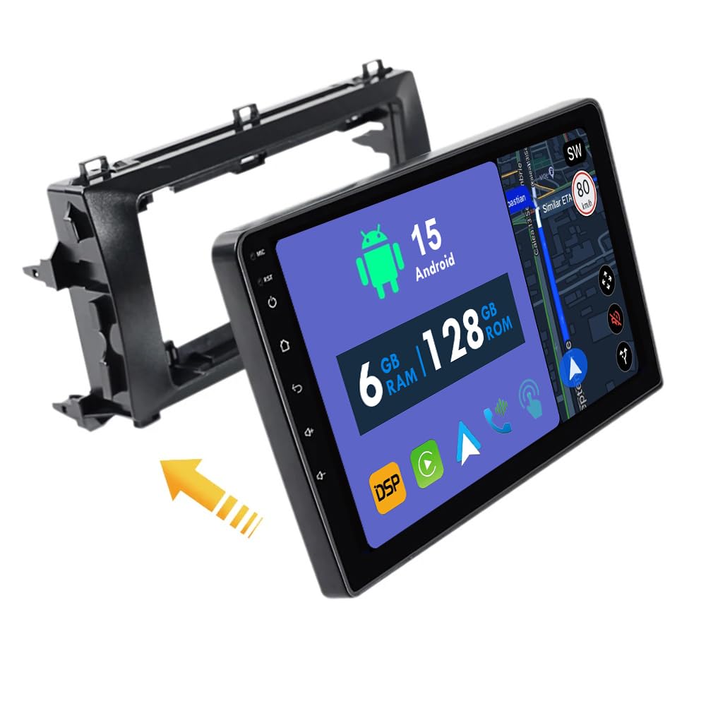 RoverOne Autoradio GPS für Toyota Auris Hybrid 2013-2016 Carplay Android Auto Stereo Haupteinheit Bluetooth WiFi Radio Player Sat Navigation