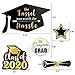 Konsait Black Gold Graduation Centerpiece Sticks-2022 Graduation Decorations-Graduation Party Decorations Accessories- Grad Centerpiece Sticks- Tassel Worth The Hassle-Class of 2022 - Grad Party Decor