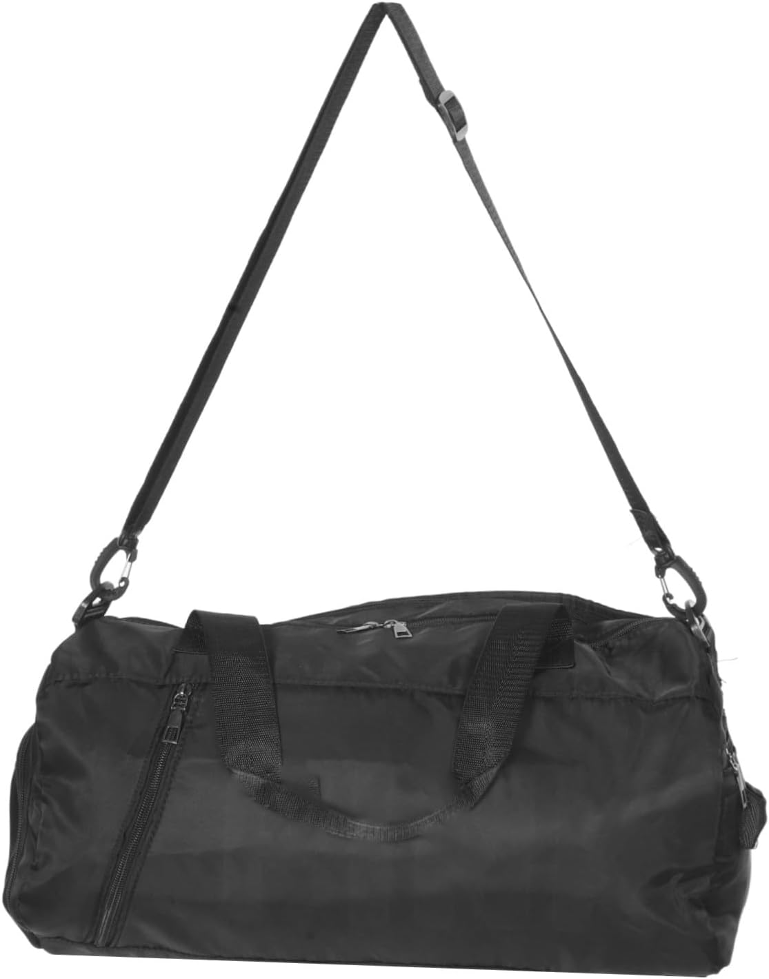 Large Gym Duffel Bag for Women with Padded Straps and Wet Pocket Spacious Travel Tote for Yoga Swim Sports and Overnight Trips in Stylish Black