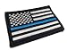 Police Law Enforcement Tactical Morale American Flag USA Velcro Patch for molle attachments, bulletproof vests, and backpacks (Thin Blue Line, 2" x 3")