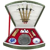 Oriental Furniture Fan Calligraphy Set