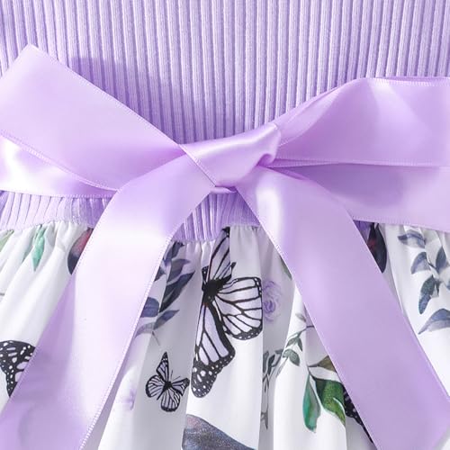 Toddler Girls Dress, Ruffle Sleeveless Summer Baby Girl Fashion Dresses 3-8Y4