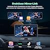 Volam Portátil Radio Coche con Inalámbrico A-pple Carplay & Android Auto,9 Pulgadas Autoradio Estéreo IPS Pantalla Táctil con Bluetooth 5.0, Pantalla de Coche con Asistencia de Voz/Mirror Link/FM/AUX #4