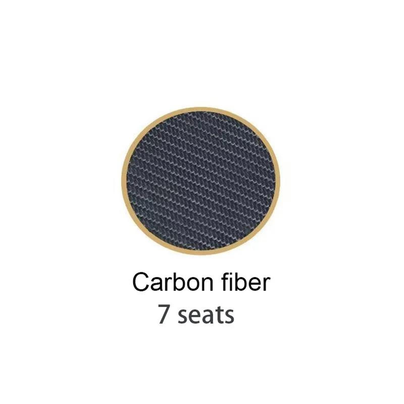 Generisch Ausziehbarer Gepäckdeckel Auto Hinten Stamm Vorhang Fracht Abdeckung Für Toyota Für Land Für Cruiser Für Prado 150 LC150 FJ150 2010-2022 5/7 Sitzer(Carbon Look 7)