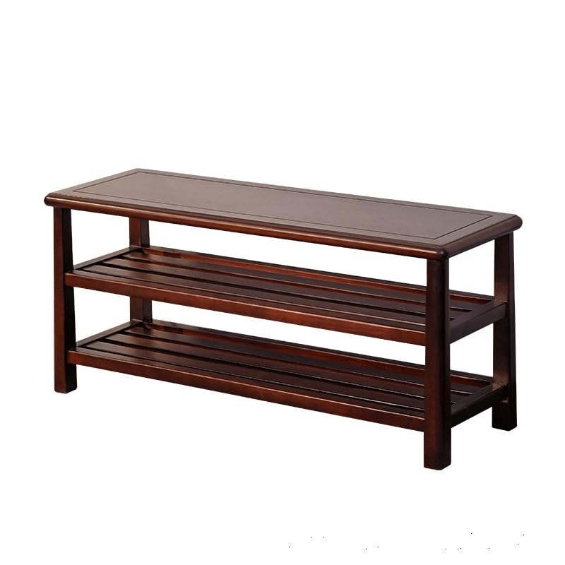 Étagère à chaussures d'entrée avec banc confortable et meuble de rangement multicouche en bois
