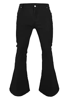 Men's Vintage Bell Bottom Pants 70s,Disco Flared Pants Fit