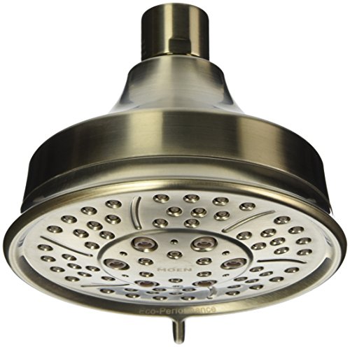 Review Discount Moen 3638EPBN Four-Function 4-3/8-Inch Diameter Showerhead, Brushed Nickel