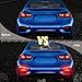 BINQIGOO LED Rear Bumper Reflector Light Compatible with 2016 2017 2018 Chevrolet Chevy Cruze Trax ACTIV GM1184116 | GM1185116 | 84037296 DRL Tail Brake Lamp (Red)