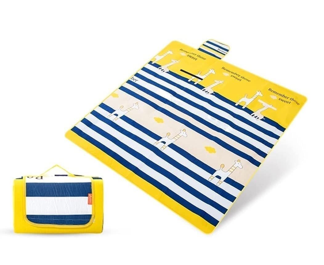 CVdrtyED Picnic Blanket Soft Waterproof Beach Blanket Portable Picnic Mat Folded For Storage Outdoor Mat(C)