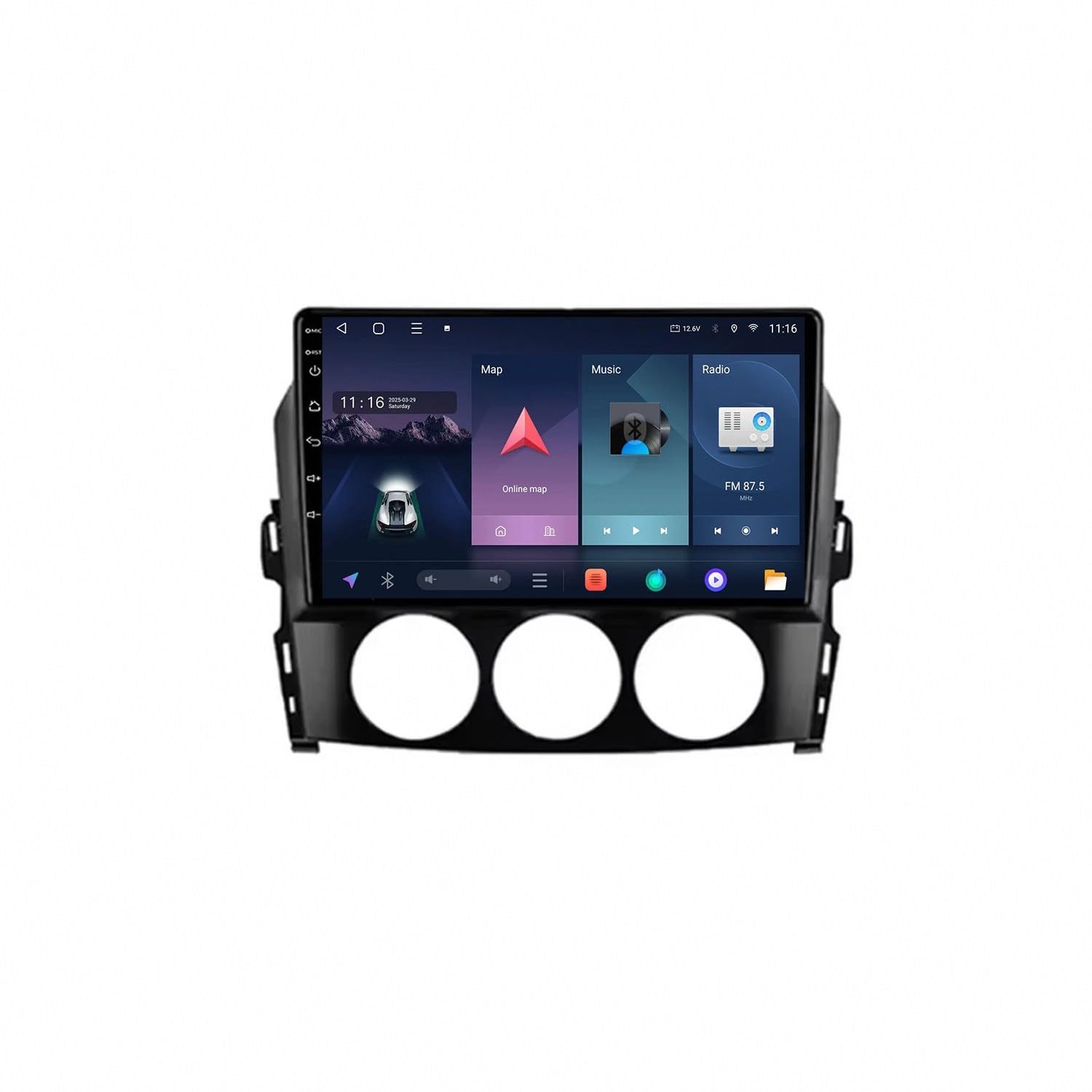 Navegador GPS para Mazda MX-5 NC 2008-2015 con pantalla táctil y mapas de la UE 8
