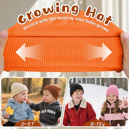 Image of ZOORON Toddler Beanie Boys Girls Beanies Kids Winter Hats Children Knit Cap
