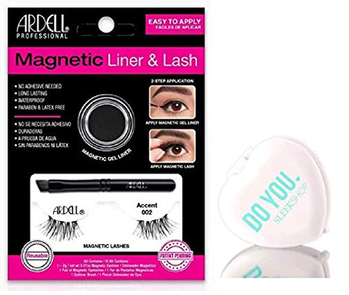 Ardell Professional Magnetic Lashes (with Sleek Compact Mirror) (Lash & Liner Set - Accent 002)