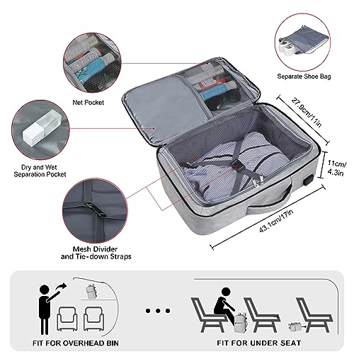 MAYMOONER Travel Backpack for Men Women with USB Charging Port,TSA Flight Approved Carry on Backpack,15.6 inch Laptop Backpack for College School Business Trip Grey3