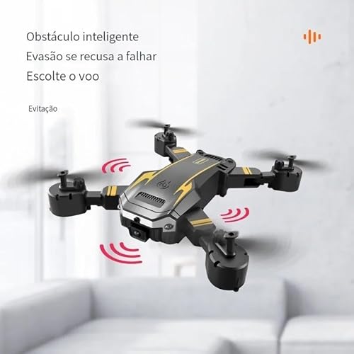Drone Dobrável com Câmera HD 6K/8K e Controle Remoto de Longo Alcance - Tecnologia Avançada para uma