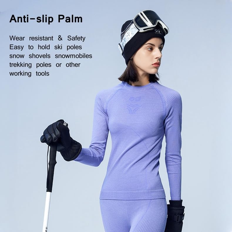 Winter Ski Snow Gloves for Men Women Youth, Touchscreen, Waterproof, Windproof, Cold Weather, Hand Warming, Work Gloves - Image 4