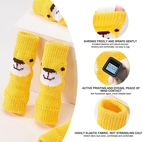 Image of Generic Dog Elbow Protector - 4PCS Highly Elastic PET Leg Warmers for Dogs Cats | Joints WRAP (S)