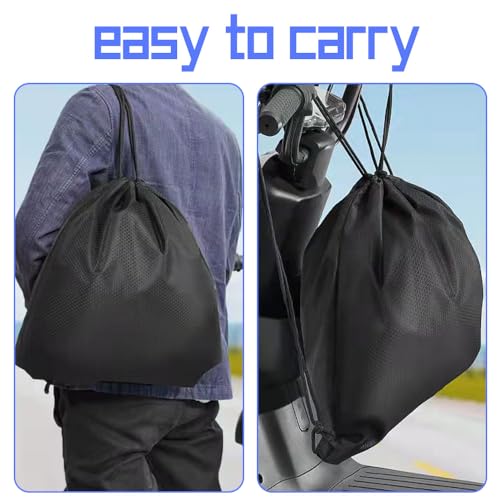HIULLEN 2 Stück Helmtasche, Helmbeutel mit Kordelzug, Motorradhelm Rucksack Wasserdicht Tragbarer Helmsack Helmrucksack für Motorradhelm Fahrradhelme Basketball Skihelme Reithelme Fitness