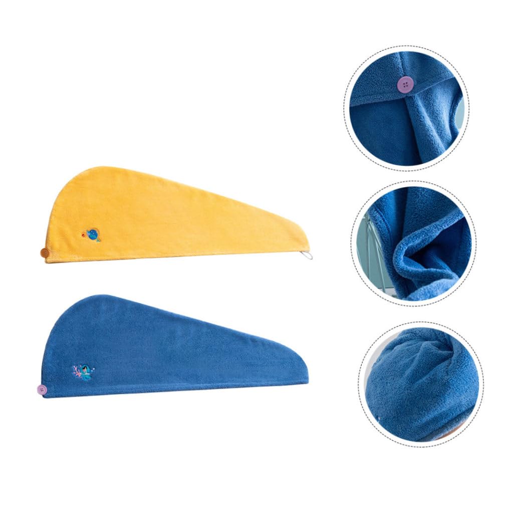 FRCOLOR 4piezas Toalla De Secado Rápido para Cabello De Marino Gorro De para Mujeres Alta Absorción De Agua para Uso Diario y Viajes