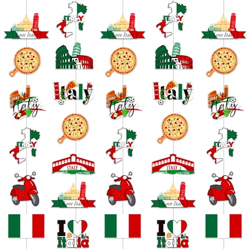Décorations de fête à thème italien pour sublimer facilement une salle d'anniversaire vide