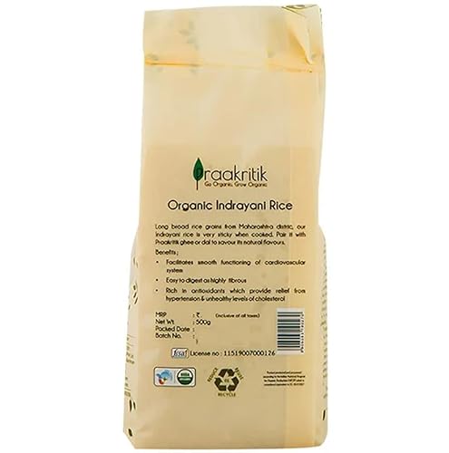 Praakritik Organic Indrayani Rice, 500 G #TOP1