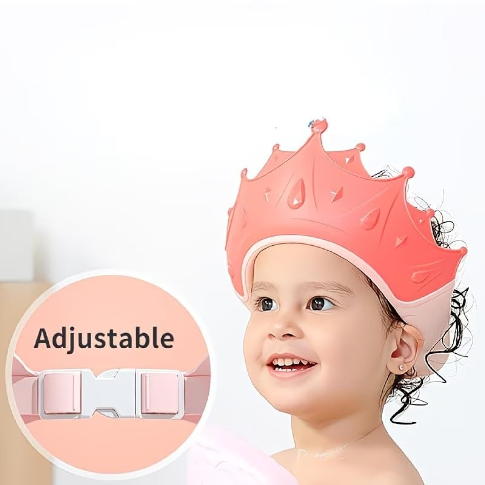Baby Shampoo Shower Cap for Kids, Adjustable Bath Visor
