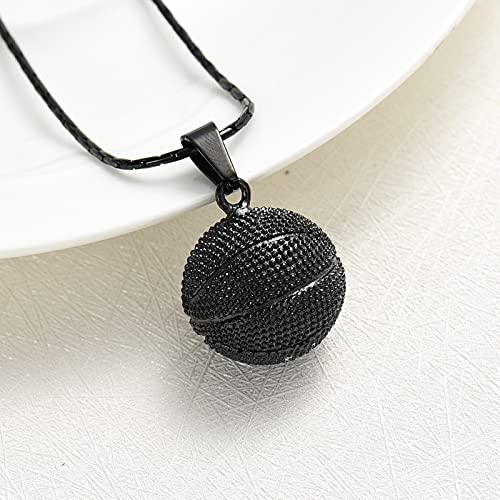 constantlife Cremation Jewelry for Ashes - Basketball Stainless Steel Memorial Pendant Urn Necklace Keepsake for Men Women3