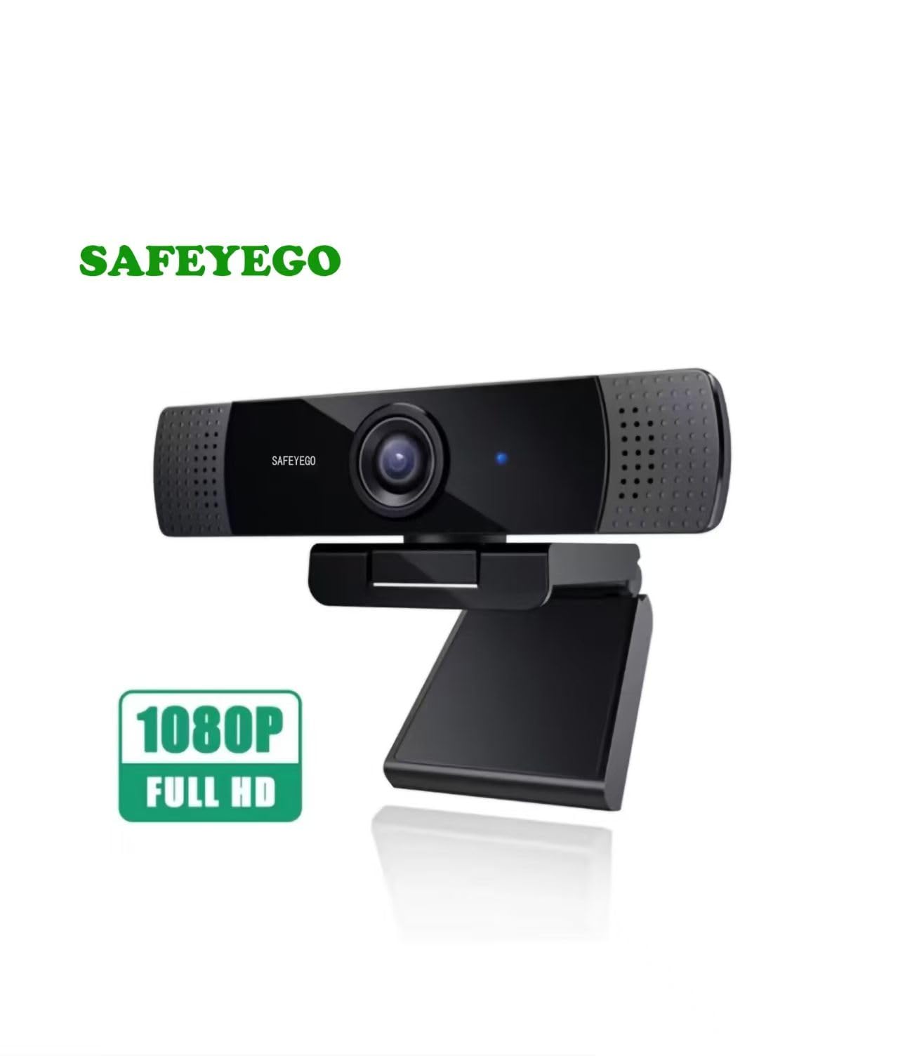 Cámara web HD Pro, videollamadas Full HD 1080p/30fps, audio estéreo claro, corrección de luz HD, funciona con Skype, Zoom, FaceTime, Hangouts, PC/Mac/Laptop/MacBook/Tablet, color negro